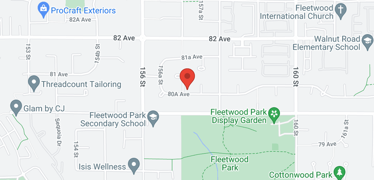 map of 15709 80A AVENUE